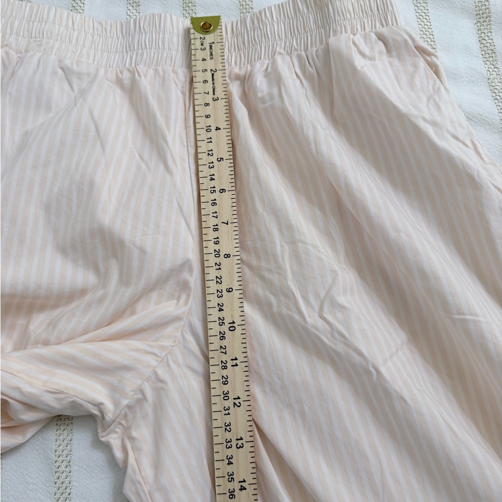 Express High Waisted Poplin Striped Pull On Wide Leg Pant | Size Small - Picture 12 of 13